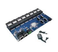 Ycagrain - Conmutador de fibra óptica Gigabit 8 SC 2 1000M RJ45 Gigabit Ethernet Switch Media Converter 5V3A A Enchufe UE