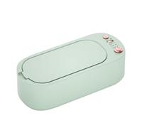 Ycagrain - Máquina de limpieza ultrasónica, limpiador sónico profesional con 3 modos de temporizador para gafas, duradera y fácil de usar, 22,5 x 10,5 x 7,5 cm, verde