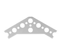 Ycauty 10 refuerzos de aluminio de 120 grados para TETRIX Prime, refuerzo de conexión resistente, construcción de alta resistencia para robótica, aluminio 7005 ligero