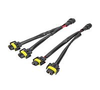 Ycauty Arnés de Cableado de Extensión H11 H8 H9 Plug and Play Resistente para Camioneta Cable de Alambre LED, Arnés de Conector de Cable de Faro con Enchufe de Nailon Duradero