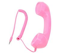 Ycauty Auricular de Teléfono Retro a Prueba de Radiación con de Sonido para Teléfonos Inteligentes y Computadoras, Receptor Portátil de Mano para Teléfono Celular para Padres Mayores y Abuelos (Rosa)