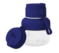 Ycauty Batidora Personal Eléctrica de 850 Ml |Taza Exprimidora Portátil Recargable Inalámbrica |con Tapa Pajita para Gimnasio Viaje Azul