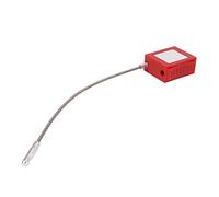 Ycauty Bloqueo y Etiquetado Cerradura de Cable de Acero Candado de Seguridad con Grillete de 85 Mm para Mantenimiento de Equipos, Cerradura de Llave Duradera para Gestión Industrial (Rojo)
