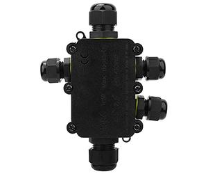 Ycauty Caja de Conexiones Impermeable de Plástico IP68 para Luces Subacuáticas 450VAC 24A UL94V-2 con Terminal para Seguridad en el Hogar (Cinco enlaces)