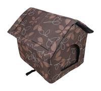 Ycauty Casa para Gatos Al Aire Libre con Aislamiento a Prueba de Agua, Refugio para Invierno, Amplio Espacio para Dormir para Mascotas Pequeñas, 38x33x39cm, 3 Piezas