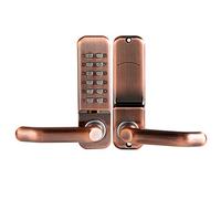 Ycauty Cerradura de Puerta Digital Mecánica Inteligente, Resistente Al Agua, Teclado con Contraseña y Código sin Llave para Seguridad del Hogar, Aleación de Zinc