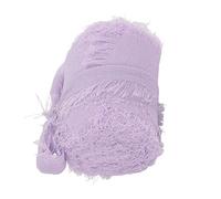 Ycauty Cinta de Gasa Cinta Vintage Teñida a Mano Suavemente Deshilachada para Embalaje de Regalo, Decoración de Ramo, Textura de Poliéster de Estilo Rústico DIY de 5M (Púrpura HM2231604)