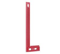 Ycauty Escuadra de Carpintero Liviana de Aleación de Aluminio para una Medición Precisa de la Carpintería para Uso Profesional Rojo