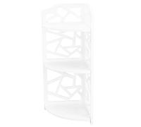 Ycauty Estante de Esquina|Pequeño Compacto|Organizador de Dormitorio de Baño|para Espacios Pequeños|Material de Tablero de Espuma de PVC