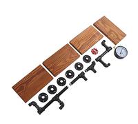 Ycauty Estante de Tubería de Estilo Retro Industrial, Estantería Decorativa para el Hogar, Sala de Estar, Capacidad de Almacenamiento para Dormitorio, Baño, Cocina, Acero Maleable de Primera Calidad y