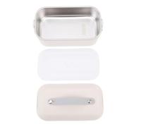 Ycauty Fiambrera Más Fresca, Contenedor de Alimentos de Acero Inoxidable con Aislamiento Duradero para Acampar, Viajar Al Aire Libre, 3 Piezas (Beige)