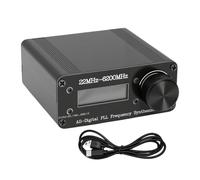 Ycauty Generador de Frecuencia PLL 22MHz a 6200MHz Todo Digital | Aleación de Aluminio, Modos AM FM OOK ASK FSK, Prueba de Antena, Educación sobre RF, Control en Serie de PC, Fuente de
