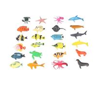 Ycauty Juego De 12 Uds. De Peces Tropicales Realistas, Figuras Educativas De Animales Marinos De PVC, Suministros para Fiestas y Hora del Baño
