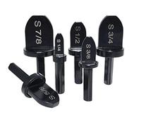 Ycauty Juego de 6 puntas de acero expansor para tubos de aire acondicionado de cobre, herramienta de conexión eficiente para profesionales de HVAC (vástago triangular)