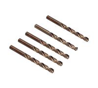 Ycauty - Juego de brocas helicoidales de acero rápido para perforación de metales, kit de herramientas eficaz de acero inoxidable para taladro eléctrico, 5 brocas helicoidales de cobre y hierro (11 mm