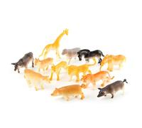 Ycauty Juego de Juguetes de Animales Salvajes Realistas para Niños, Ideal para Colección o Juego de Imaginación, Hecho de Plástico, Adecuado para Aprender, 12 Piezas para Niños (#2)