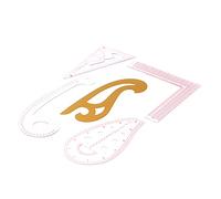 Ycauty Juego de Reglas de Plástico para Clasificación de Ropa para Cortar y Diseñar Fácilmente para Estudiantes y Diseñadores, Color Blanco