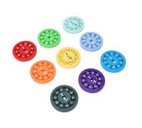 Ycauty Juguete Interactivo Colorido de Rotación de Matemáticas para un Juego Educativo Atractivo para Niños, Tamaño de plástico: 2,4 X 2,4 Pulgadas, Juguete de Rotación de Matemáticas de 9 o 18 para
