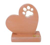 Ycauty Lápida Conmemorativa de Perro Mascota en Forma de Corazón, Escultura de Marcador de Tumba de Simpatía para Jardín Al Aire Libre