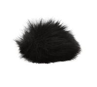 Ycauty Lavalier Furry Wind Muff Funda para Micrófono para Reducción de Ruido en Grabación Al Aire Libre, Solapa de Apertura de 0,2 Pulgadas para Micrófono con Clamp/Holder (Negro)