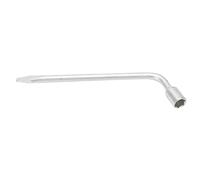 Ycauty Llave de Tubo Hexagonal Tipo L, Herramienta de Reparación Duradera para de Neumáticos de Automóvil con Acero #45 para Exteriores (17mm)