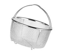 Ycauty Olla de de Acero Inoxidable con Duradero, Cesta de Drenaje Práctica para Cocinar (18CM)