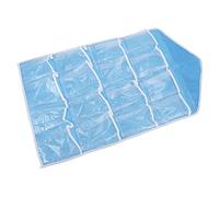 Ycauty - Organizador colgante de armario de pared, bolsa de almacenamiento impermeable, organizador para dormitorio, cuarto de baño, sala de estar para almacenamiento de ropa interior (azul)
