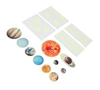 Ycauty Pegatinas de Pared con Planetas Brillantes que Brillan en la Oscuridad, Solar de Estrellas para Dormitorio de Niños, Guardería, Material Seguro, Pegatinas Educativas, Herramientas de