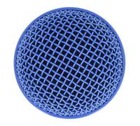 Ycauty Protector de Cabeza de Micrófono Duradero de Repuesto de Rejilla de Micrófono de Malla para SM58S BETA58A, Parabrisas Incorporado para Actuaciones en Vivo y Grabación de Estudio, Acero (Azul)
