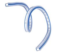 Ycauty Regla Curva Flexible, Herramienta de Medición Flexible para Diseñar y Coser, Regla de Plástico Ligera para Cortar Prendas (de serpiente de 40 cm)
