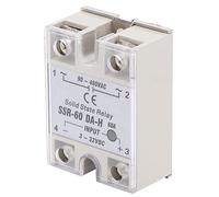 Ycauty Relé de estado sólido de alta calidad, 60 A, interruptor sin contacto para un rendimiento estable, adecuado para control de CC CA 24 - 480 VAC