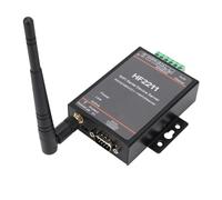 Ycauty Servidor de Puerto Serie HF2211 Transmisión de Datos Eficiente para RS232/RS422/ a Wi-Fi/Ethernet, Adecuado para Aplicaciones Industriales 1 X Servidor de Red Serie