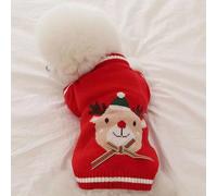 Ycauty Suéter navideño para cachorros Pullover Cálido Suave y Duradero para Bichon Pomerania Invierno 1 unidad (M)