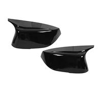 Ycauty Tapas de la Cubierta del Espejo Retrovisor Negro Brillante para Q50S - Embellecedor de Espejo Lateral ABS Resistente a los Rayos para Protección del Retrovisor Izquierdo y Derecho