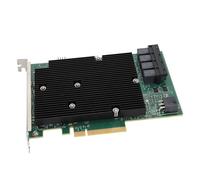 Ycauty Tarjeta LSI SAS 9300 16I 12Gbps HBA para Transferencia de Datos de Alta Velocidad para para VMware,PCIe 8X,16 Puertos para Servidores Plug and Play