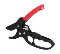 Ycauty Tijeras de Podar Tijeras de Podar con Interruptor Deslizante que Ahorran Esfuerzo para Huerto, de con Trinquete SK5 Rojo Negro de 8,7 Pulgadas, Herramienta de Poda Portátil