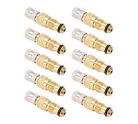 Ycauty Vástago de Válvula de Latón Líquido de Aire de Tractor para Reemplazo de 10 Piezas para Carcasas de Núcleo TR218A TR618A CH3, para una Experiencia de Conducción Segura