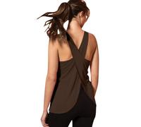 YCBMINGCAN Camiseta de tirantes para mujer, sin mangas, ligera, de fitness, yoga, deporte, espalda abierta, camiseta de correr, entrenamiento, camiseta deportiva, yoga, gimnasio, #3-café, M
