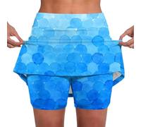 YCBMINGCAN Falda con pantalón para mujer, falda corta, falda de tenis de cintura alta, para senderismo, al aire libre, atletismo, diseño ligero de pliegues, opaca, disipa el sudor, cómoda ropa de