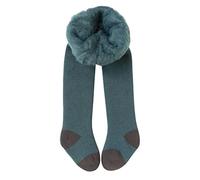 YCBMINGCAN Medias térmicas para niña forradas, opacas de invierno para niños, medias de punto cálidas con forro interior de forro polar, mallas térmicas para escuela e invierno, #2-verde, 6-12 meses