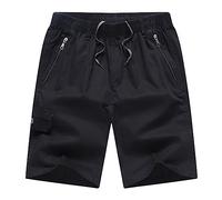 YCBMINGCAN Pantalones cortos cargo para hombre, de verano, ajustados, cómodos, informales, cortos, cargo, bermudas, pantalones cortos de trabajo, pantalones de senderismo, vintage, informales