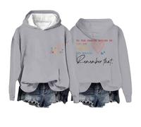 YCBMINGCAN Sudadera larga con capucha - Bloque de color sudadera con capucha sólida con estampado festivo sudadera con capucha manga larga camisas con cordón sudadera ligera de gran tamaño, gris, S