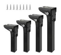 YCBTPS 4 Patas De Mesa De Plegables De Hierro 50cm Patas De Muebles De Metal, Pata De Repuesto para Muebles, Pies De Soporte para Mesa De Camping, Escritorio(45cm/18in)