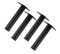 YCBTPS 4Pcs Patas De Mesa Ajustables Patas Soporte para Escritorio 20cm 40cm Pies para Muebles De Metal Ajustables, para Sofas Cama Cocina Armarios(Black,25cm/10in)