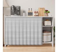 YCBTPS Cortinas De Gabinete para Cocina, Cortina A Prueba De Polvo para Estante, Cortinas De Gabinete Sin Puertas Cortina Antipolvo para Debajo del Fregadero(Gray,40x80cm)