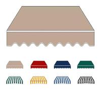 YCBTPS Lona De Repuesto para Toldo Exterior 3.0x2m, Tela De Repuesto para Toldo, Lona Recambio Jardín Patio Terraza Balcón(Khaki,3.0x1.5m(10x5ft))