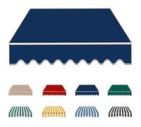 YCBTPS Lona De Repuesto para Toldo Exterior 3.0x2m, Tela De Repuesto para Toldo, Lona Recambio Jardín Patio Terraza Balcón(Dark Blue,4x3.5m(13x11.5ft))