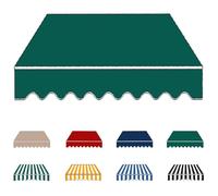 YCBTPS Lona De Repuesto para Toldo Exterior 3.0x2m, Tela De Repuesto para Toldo, Lona Recambio Jardín Patio Terraza Balcón(Dark Green,2x1.5m(6.5x5ft))