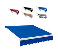 YCBTPS Lona De Repuesto Retráctil para Toldo De Patio, 3.5x2.5m 4x3.0m Cubierta del Toldo De La Sombra del Sol Toldo Enrollable Toldo Exterior Tela Superior(Blue,3x2.5m(10x8.2ft))