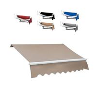 YCBTPS Lona De Repuesto Retráctil para Toldo De Patio, 3.5x2.5m 4x3.0m Cubierta del Toldo De La Sombra del Sol Toldo Enrollable Toldo Exterior Tela Superior(Camel,4x3.0m(13x10ft))